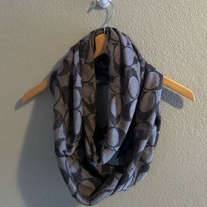 COACH Signature Metallic Infinity Scarf